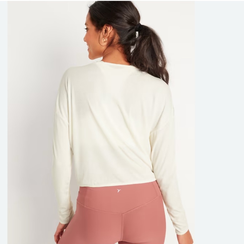 Casual Performance UltraLite Rib-Knit Twist-Front Top AND Tank Twofer Sz XL - Picture 2 of 7